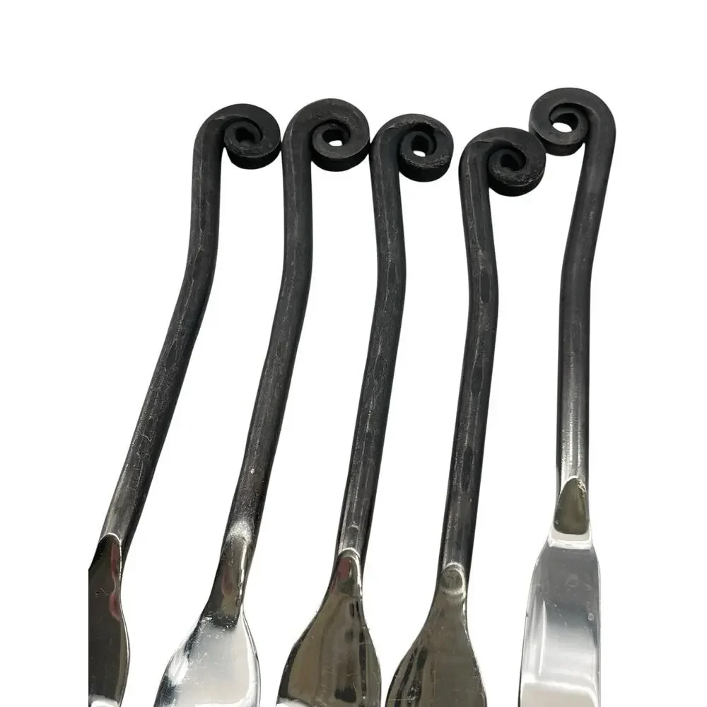 Gourmet Settings Treble Clef Mini Set Spreader Mini Spoon Cocktail Fork Set 12